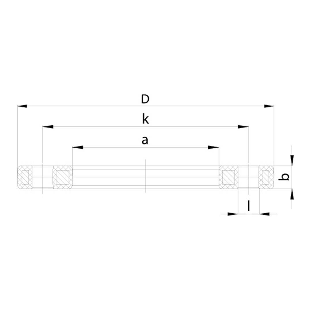 PP Kaplı Çelik Flanş (Metrik)